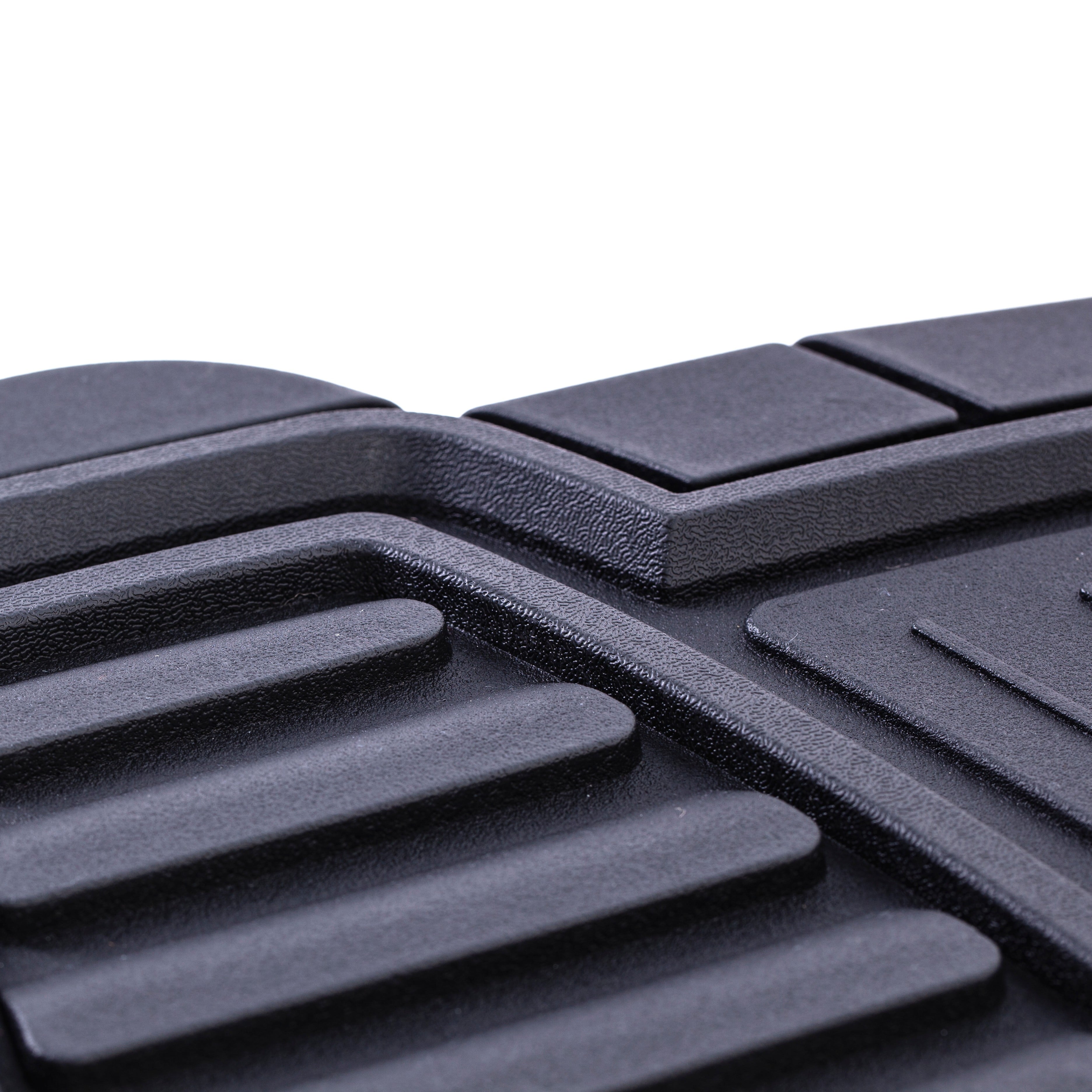 4PC PREMIUM RUBBER CAR MAT TOLL BLACK- Universal Fit for Cars, Trucks,202Wm35