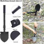 Car Emergency Roadside Kit - Roadside Assistance Emergency Kit, Car Emergency Kit with Jumper Cables, Safety Kits for Cars,Folding Shovel, Tow Rope,Car Tool Kit