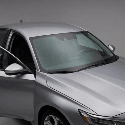 Premium 4-Layer Car Windshield Snow, Ice, and UV Cover with Carrying Pouch