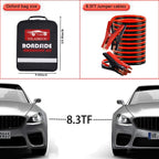 Car Emergency Roadside Kit - Roadside Assistance Emergency Kit, Car Emergency Kit with Jumper Cables, Safety Kits for Cars,Folding Shovel, Tow Rope,Car Tool Kit