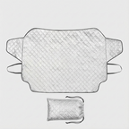 Premium 4-Layer Car Windshield Snow and Ice Cover with Magnetic Edges for All-Weather Protection